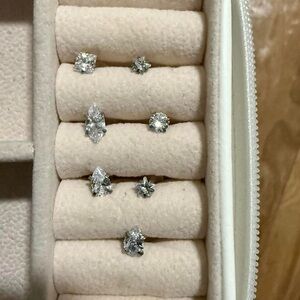 Elegant Silver Stud Earrings